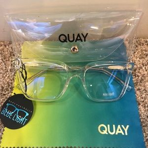 QUAY WIRED clear blue light glasses BRAND NEW